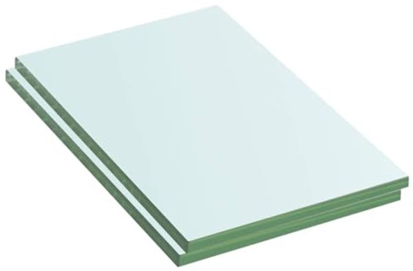 vidaXL Regalböden 2 Stk. Glas Transparent 20x12 cm 3051542