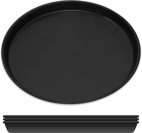 Pizzablech Ø 24 cm, 4-teilig, rund, Blaublech, Made in Germany