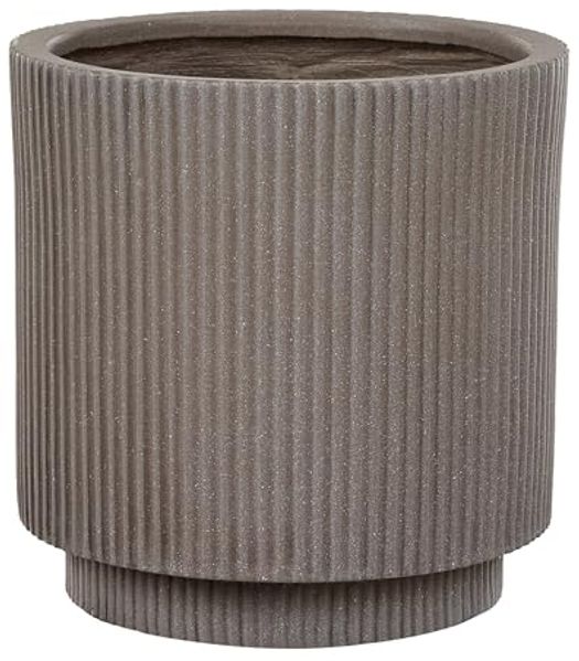 Blumentopf taupe rund 30 x 30 x 30 cm DARIA
