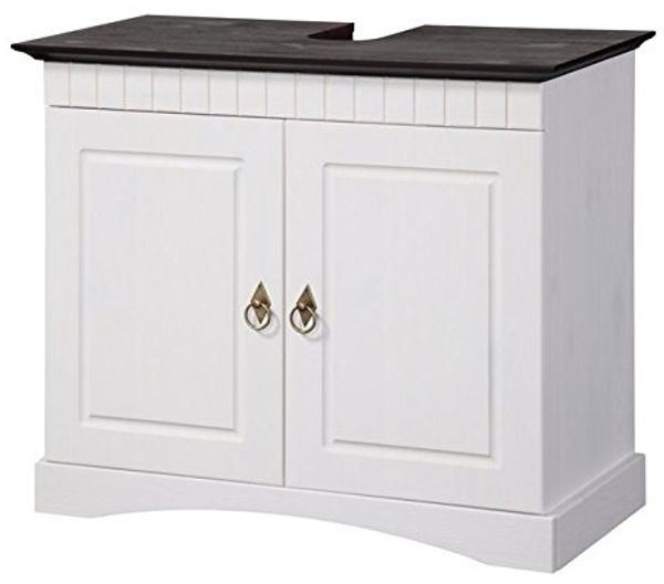 Clever-Moebel Waschbeckenunterschrank Waschbeckenunterschrank aus Kiefernholz im Landhausstil Badmöbel