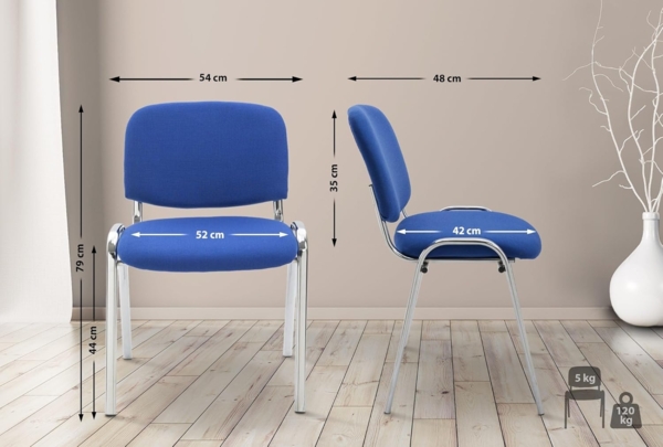 Besucherstuhl Ken C Stoff [152607010] Bild 3