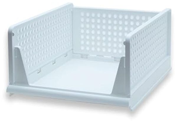 Intirilife Aufbewahrungsbox (1 St), Aufbewahrungs Box Korb Organizer für Schrank aus Kunststoff Faltbar
