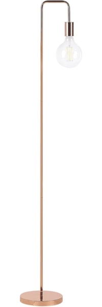 'Savena' Stehlampe inkl. Kabel mit Schalter, Metall kupfer, 140 cm