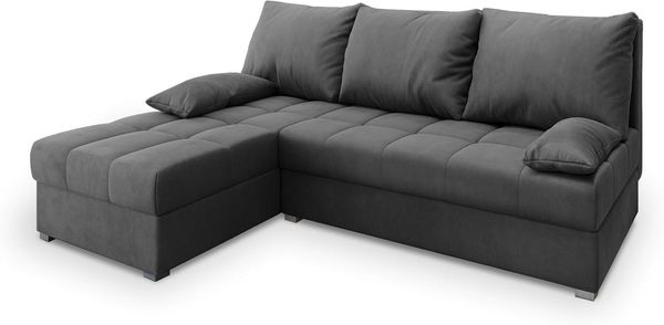 Masseno Ecksofa RITA mit Schlaffunktion L-Form, Sofa mit Bettkasten