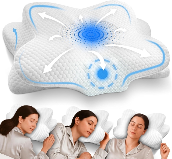 Gentle North Nackenstützkissen Orthopädisches Nackenstützkissen aus hochwertigem Memory Foam
