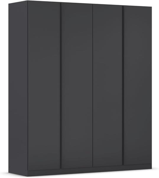 Kleiderschrank Drehtürenschrank Monostar | 4-türig | grau-metallic 181 x 210 x 54