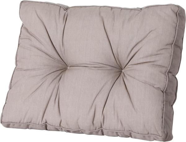 MADISON Paletten Rückenkissen Basic taupe 60 x 40cm Schaumflockenfüllung 8cm