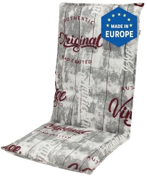 Doppler 2901 Hochlehner Gartenstuhl Auflagen Kissen 120x50x7cm grau