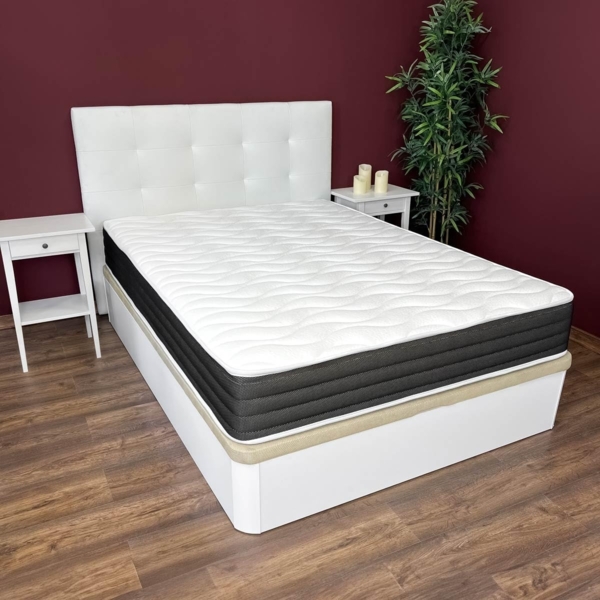 Dreaming Online - Viskoelastische Matratze Pocket Visco Reversible 90x190 (Winter-Sommer-Gesicht) Festigkeit-mittlere bis hohe Härte, Dicke 20 cm, milbenhemmend, antibakteriell und hypoallergen Bild 2