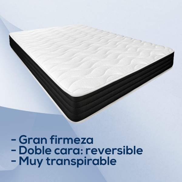 Dreaming Online - Viskoelastische Matratze Pocket Visco Reversible 90x190 (Winter-Sommer-Gesicht) Festigkeit-mittlere bis hohe Härte, Dicke 20 cm, milbenhemmend, antibakteriell und hypoallergen Bild 5