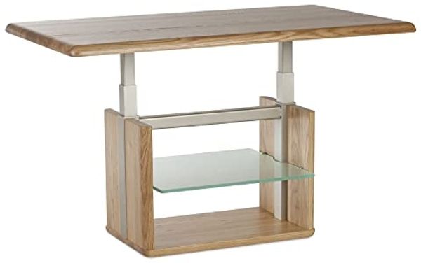 Funktionstisch Cal höhenverstellbar 110 x 65 x 50-69 Couchtisch Massivholz Wildeiche 16009