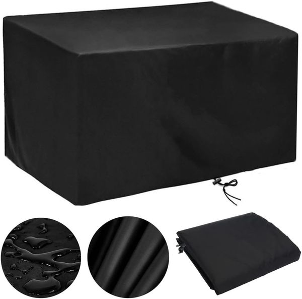 Abdeckung Gartenmöbel Winterfest Abdeckplane Gartenmöbel 171 x 71 x 110 cm Wasserdicht Gartentisch Abdeckung Schutzhülle für Gartenmöbel Rechteckige Winddicht - Oxford Gewebe (171 x 71 x 110 cm)