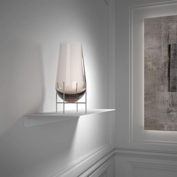 SO-TECH® Deko-Wandregal Design Wandboard Schweberegal HOVER aus Stahl 35 x 13 cm, 1-tlg, 30 mm Höhe, weiß, 1 Stück, inkl. Befestigungsset Bild 5