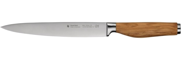Fleischmesser Grand Wood 20 cm, Holz, Stahl, Silber, Holzfarben, 8 x 3 x 37 cm