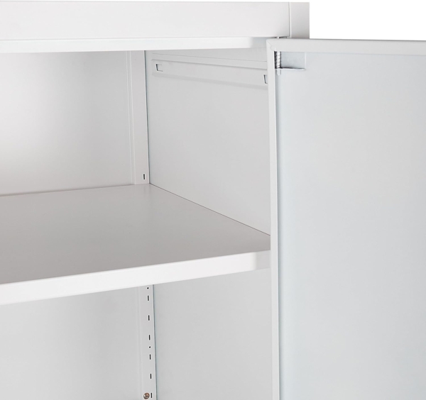 Büroschrank FELDSPAR Metall Weiß Bild 9