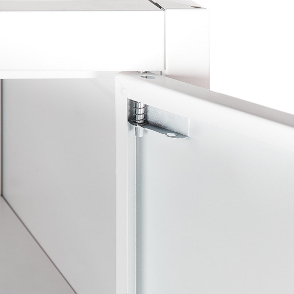 Büroschrank FELDSPAR Metall Weiß Bild 7