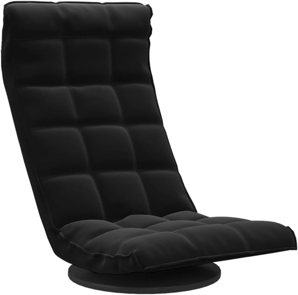 vidaXL Bodenstuhl Drehbar Schwarz Samt 336570