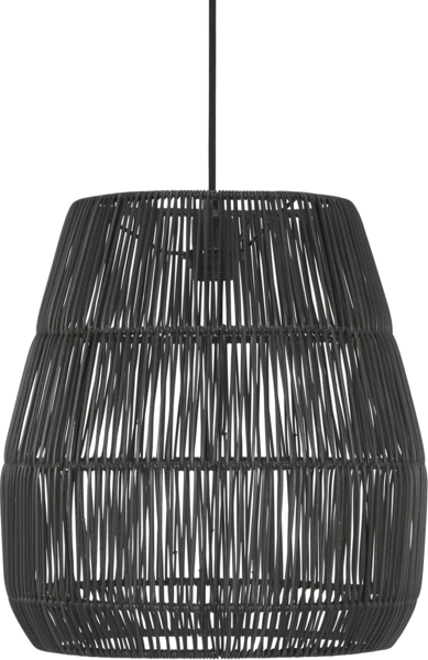 PR Home 7038-2503 Saigon Outdoor Pendelleuchte Polyrattan schwarz 38cm