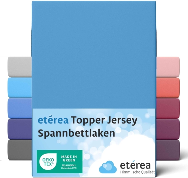 etérea Himmlische Qualität Spannbettlaken etérea Comfort Jersey Topper Spannbettlaken, Jersey, Gummizug: rundum, (1 Stück)