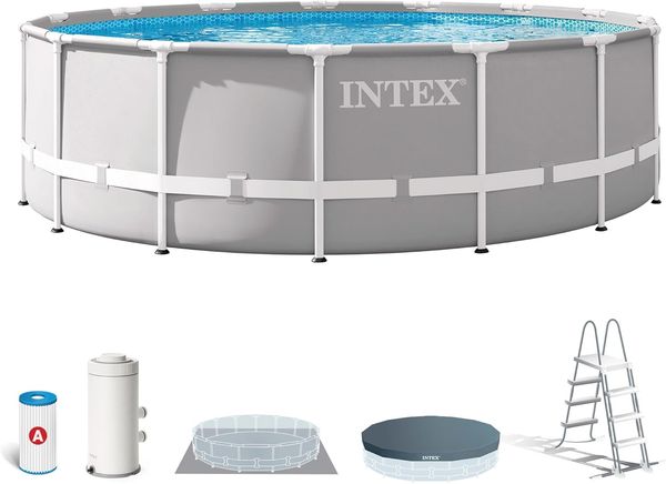INTEX 'Prism' Frame Pool, Stahlrahmenbecken mit Pool Set, 457x122 cm