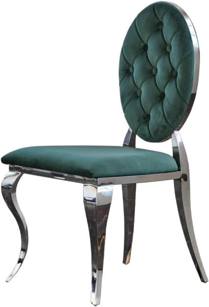 KAWOLA Esszimmerstuhl LINDA, Stuhl Barock Velvet verschiedene Farben