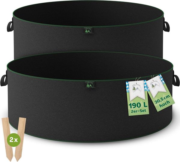 TTL Garden Pflanzsack - Blumentopf, Pflanzkübel, Pflanztopf, Topf für Pflanzen