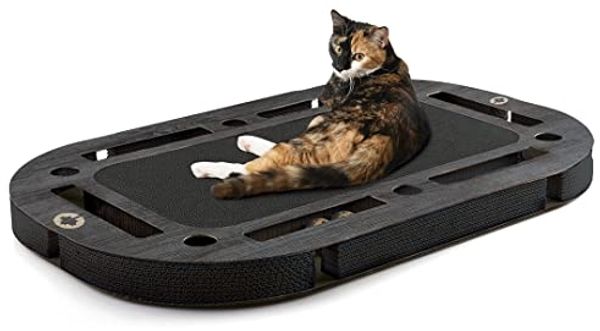 Canadian Cat Katzen-Kratzbrett XL schwarz gemasert