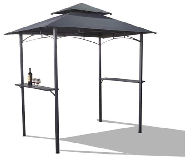 BBQ Grillpavillon Anthrazit Gartenpavillon Gartenzelt Partyzelt Überdachung