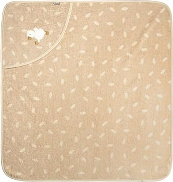Kapuzen Badetuch aus Jacquard Frottee 80x80 cm mit Applikation Ente Edda Lou,
