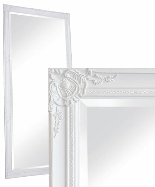 Wandspiegel Barock Weiß 180x80 cm XL Spiegel Antik-Stil Ganzkörperspiegel