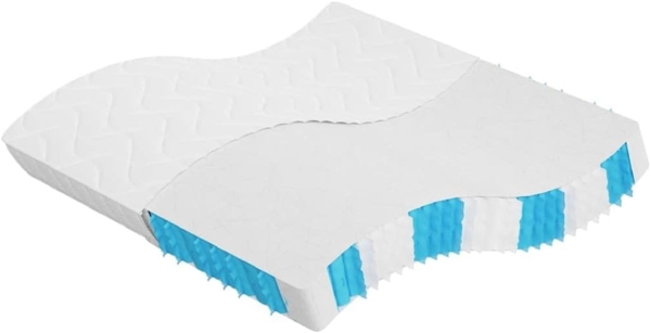 vidaXL Matratze Taschenfederkern Mittelfest 200x200 cm 3206418