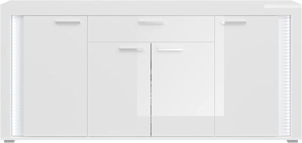 Xonox 'Skyligh' Sideboard, weiß Hochglanz, 84 x 42 x 182 cm