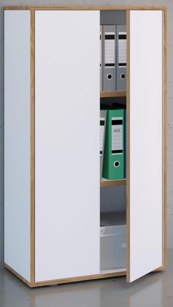 VCM Büroschrank Salia 920726 Weiß H. 110 x B. 60 x T. 33 cm Bild 4