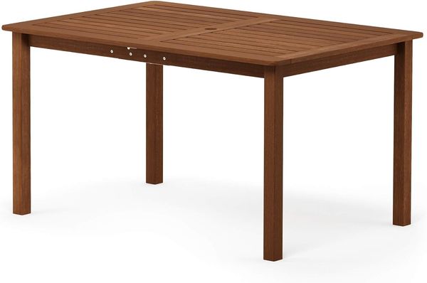 Furinno Tioman Outdoor Esstisch, holz, Natur, 90.17 x 149.86 x 73.91 cm