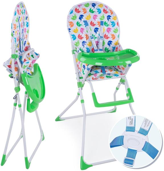 Froggy Hochstuhl MIKA, kompakter Kinderhochstuhl Babystuhl, klappbar ab 6 Monate bis 15 kg