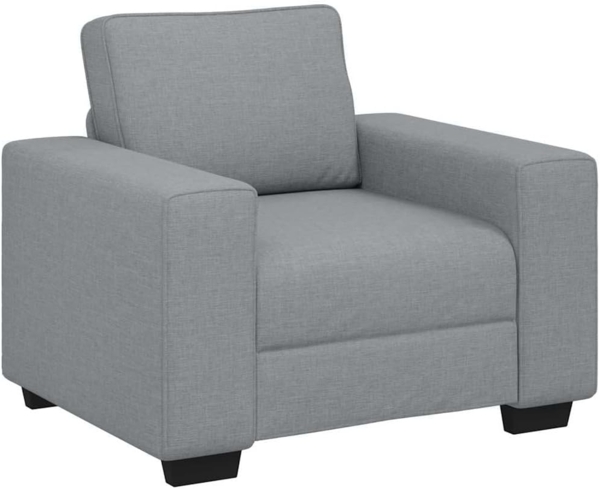 vidaXL Sessel Hellgrau 60 cm Stoff 4105146