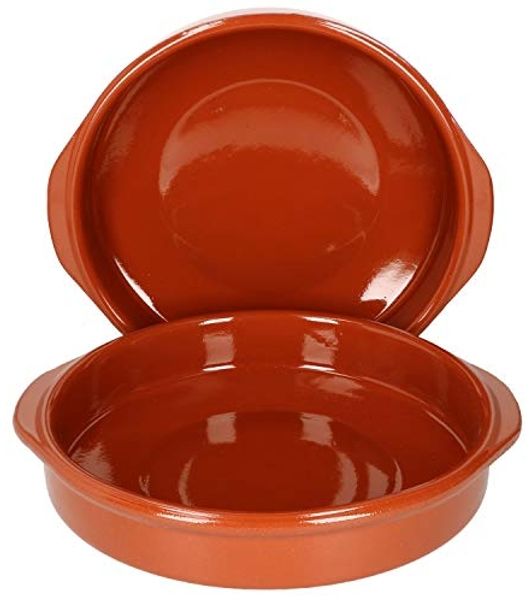 2er Set Cazuela mit Griffen Ton-Schale Bernd Ø 25,5cm Größe XXL Mittelalter Wikinger