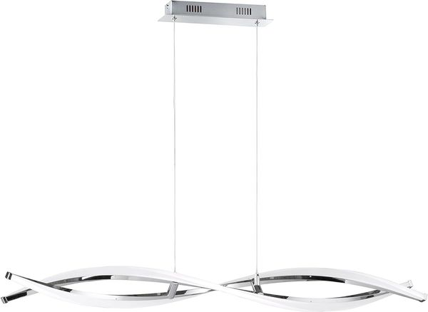 LED Elegante Design Pendellampe, chrom, L 100,5 cm, WOFI