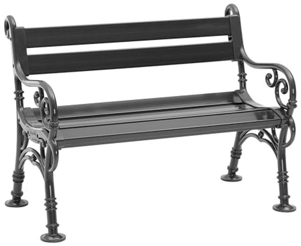 Blome Parkbank Gartenbank Bank Linderhof 2-Sitzer anthrazit NEU