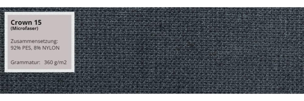 Ecksofa Apollo 2rR1 80 mit Schlaffunktion, L-Form, Einstellbare Kopfstützen (Farbe: Crown 15) Bild 7