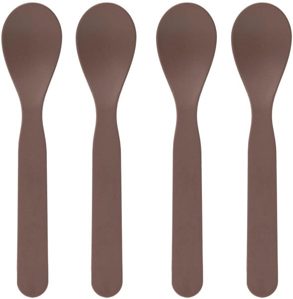 Lässig Cellulose Uni Löffel Set Choco Braun