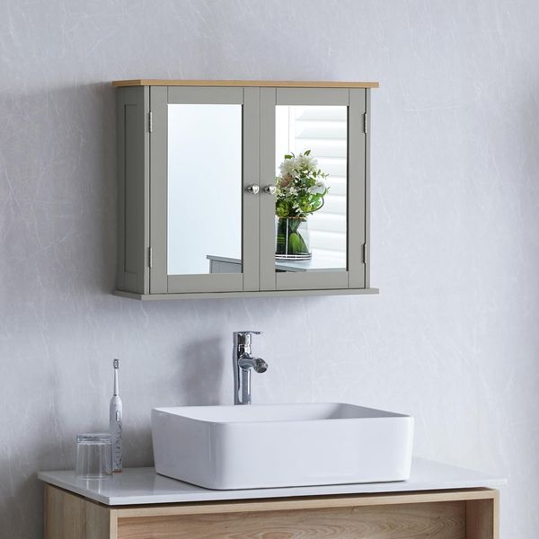 Bath Vida Hoch-& Midischränke fürs Bad, Mitteldichte Holzfaserplatte, Weiß, Standard