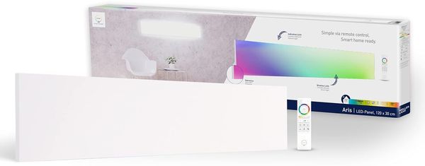 Tint LED-Panel Aris Deckenleuchte RGBW white+color 120x30 cm rechteckig rahme. - tint