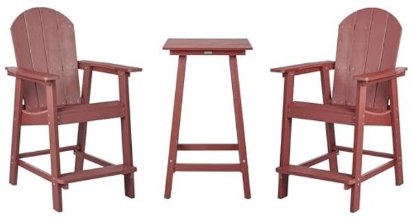 Bistro Set ADIRONDACK Rot