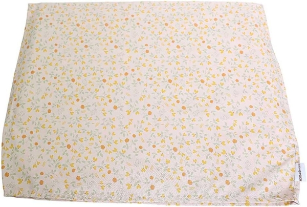 HOBEA-Germany Baby-Lagerungsbezug für Stillkissen XXL Lagerungskissen Schwangerschaftskissen Seitenschläferkissen groß (Sommerwiese Altrosa)