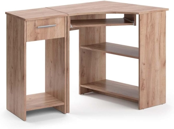 Eckschreibtisch Odin Sonoma 83 x 76 cm Set mit PC-Schrank Vicco