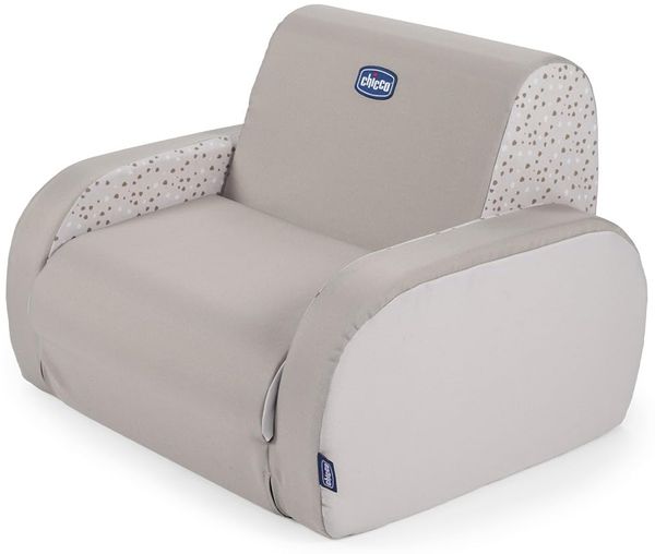 Chicco Kindersessel Twist, Kindersessel ab 1 Jahr , umbaubar in Liege und Sofa, Mit 3 Konfigurationen, bequem und leicht, umbaubar mit 1 Geste, Für Kinder ab 12 Monaten, Relaxsessel fürs Kinderzimmer