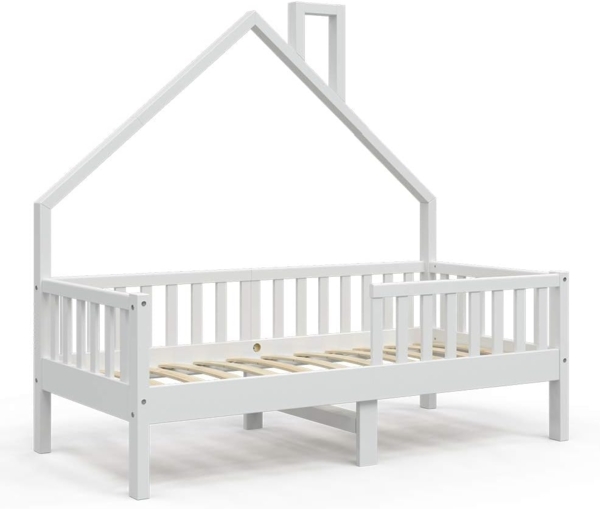 Hausbett Noemi Weiß 80x160 cm Vitalispa