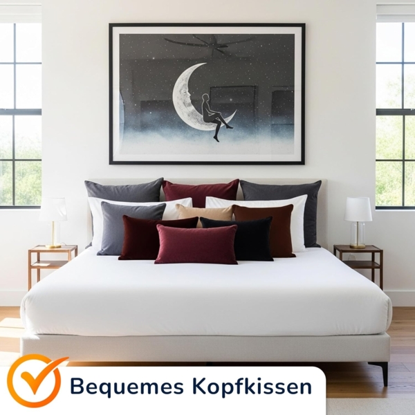 MSS Kissenbezug 2er Set - 80x80 cm - Sand Bild 4