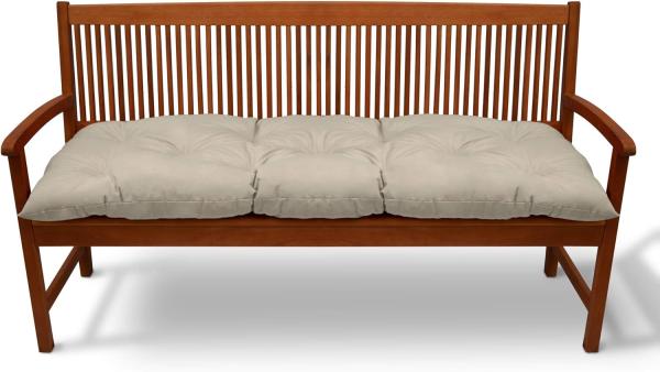 Beautissu Bankpolster Flair BK Natur, 120 x 50 x 10 cm